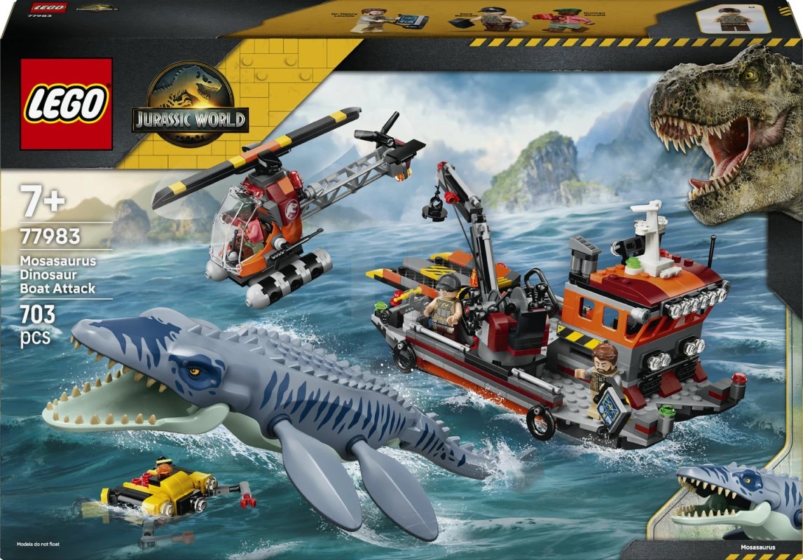 LEGO 77983 Mosasaurus Dinosaur Boat Attack