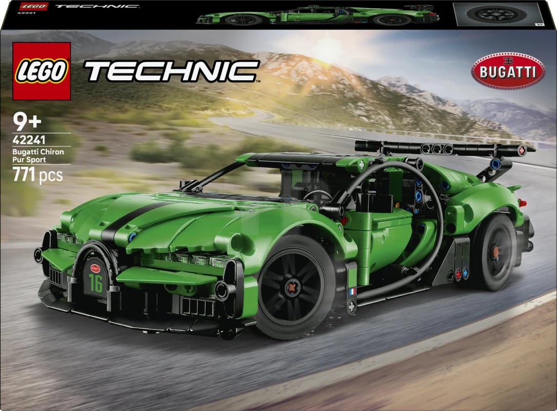 LEGO® 42241 Green Bugatti Chiron Pur Sport Hypercar