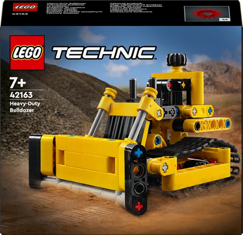 Konstruktor LEGO Technic Heavy-Duty Bulldozer 42163, 7+ yaş, 195 element