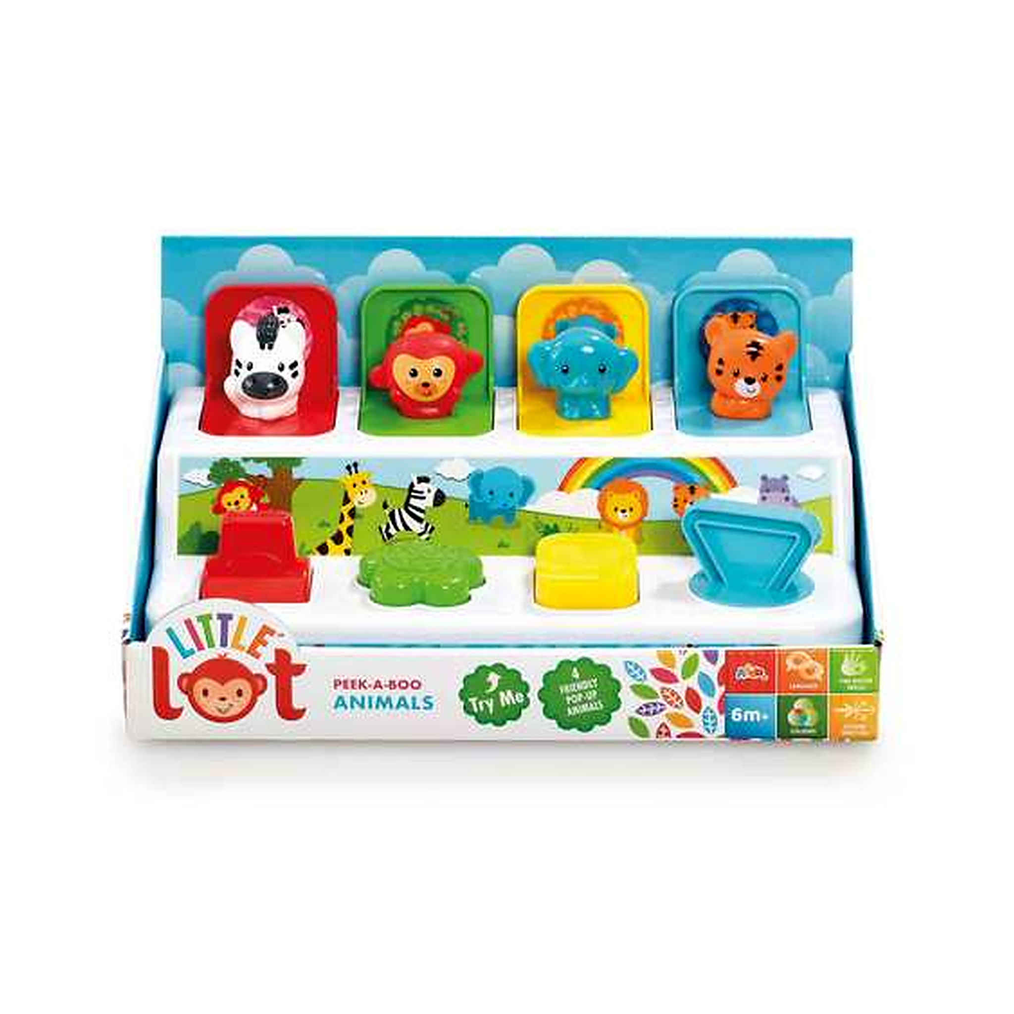 İnkişaf etdirən oyun Addo Play LTD Ll Peek-A-Boo Animals 312-15124-B, 6+ ay
