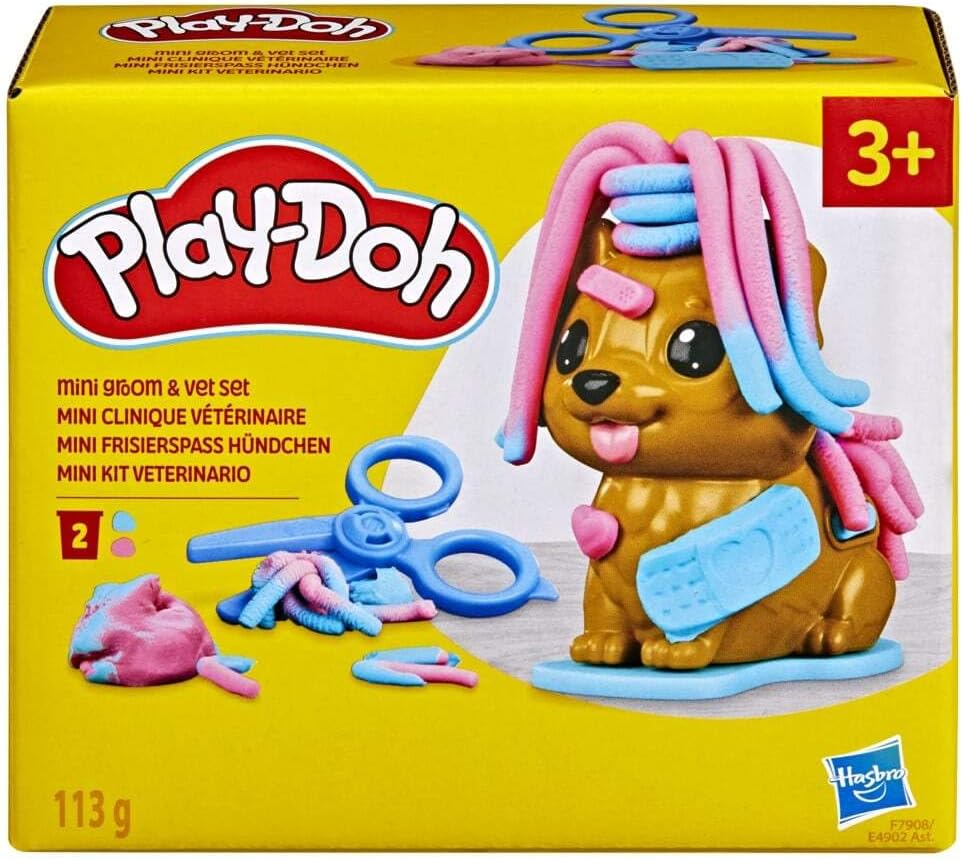 Play-Doh Mini Groom 'n Vet Set with Toy Dog