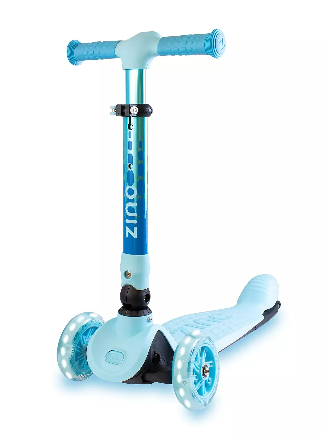 Zinc Flyte Three Wheeled Folding Scooter Ocean Blu