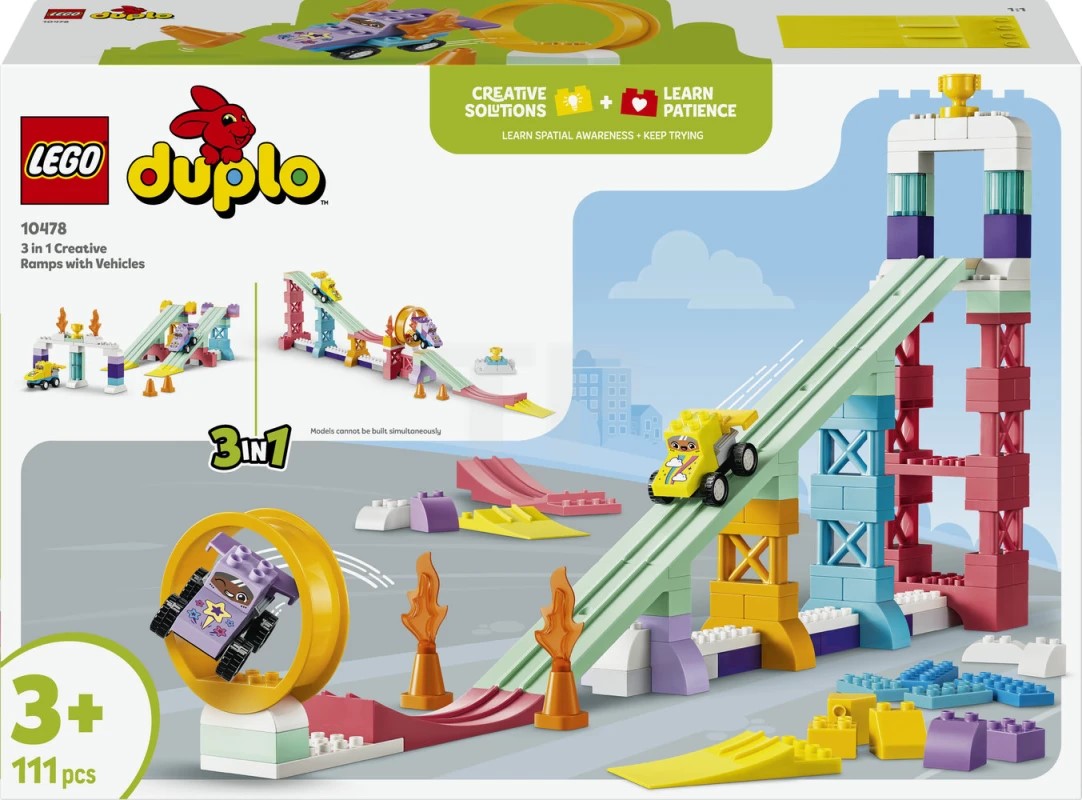 LEGO DUPLO 3 in 1 Creative Ramps with Vehicles (10478)