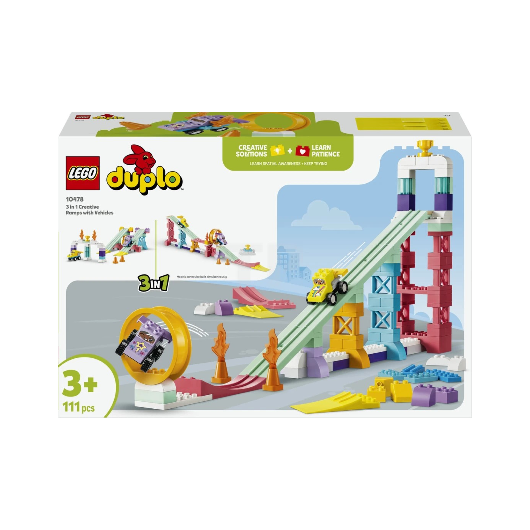 LEGO DUPLO 3 in 1 Creative Ramps with Vehicles (10478)