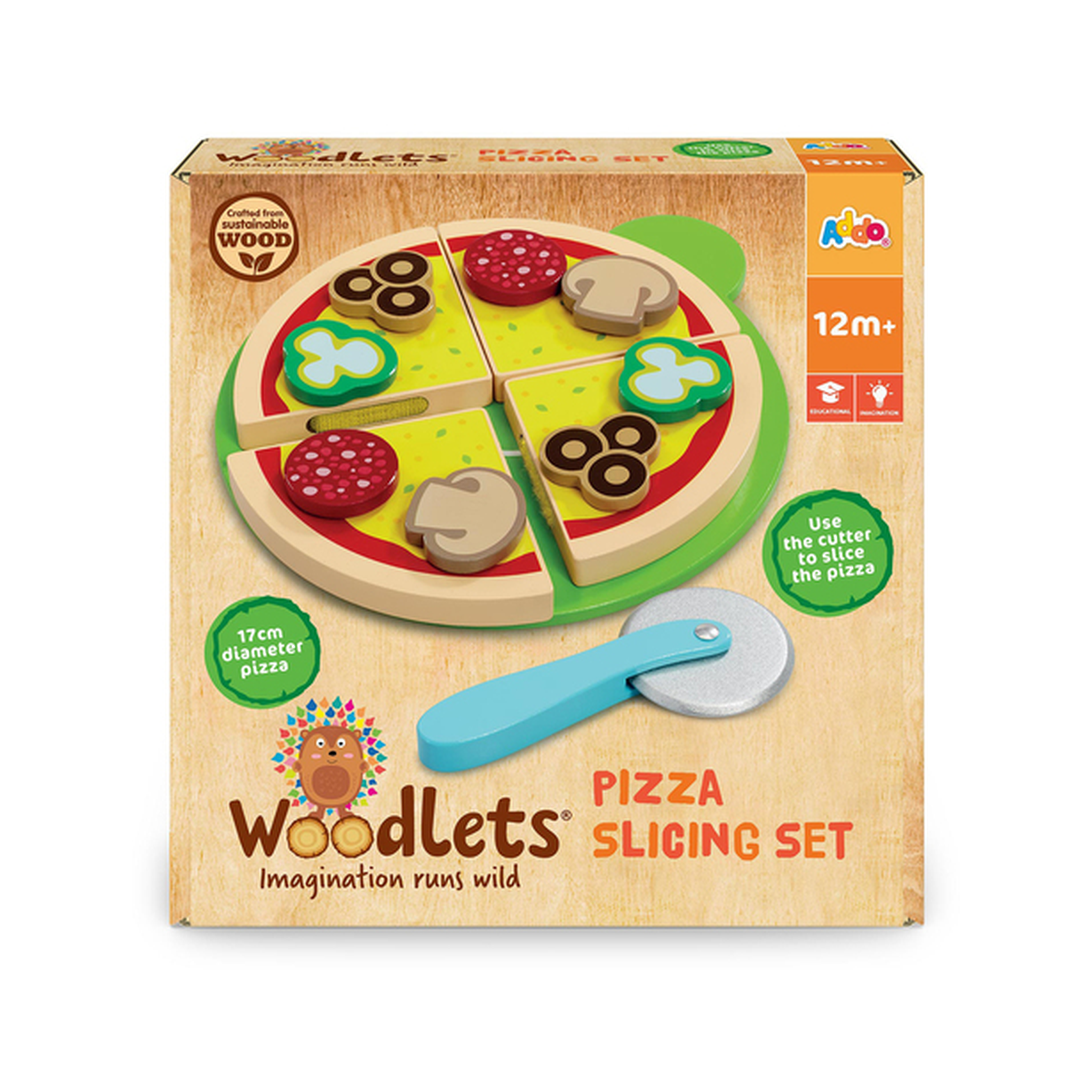 Oyun dəsti Addo Play LTD Pizza Slicing Fsc 312-16196-B, 12+ ay