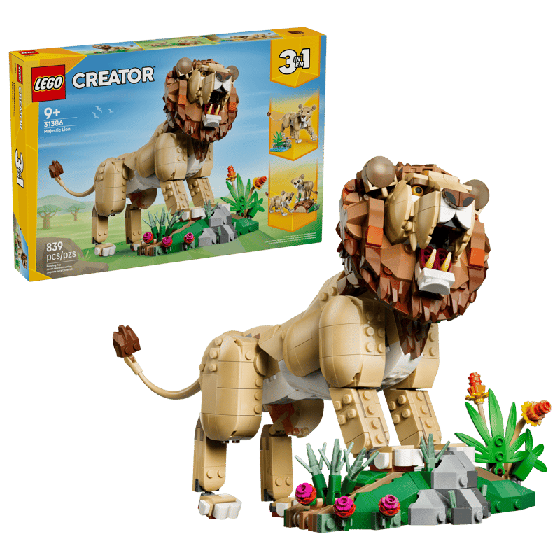 Wild Animals: Majestic Lion 31386 | Creator 3-in-1