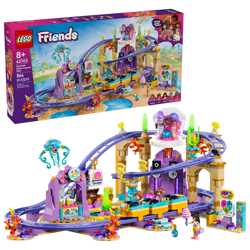 LEGO Friends 42703 Mermaid Roller Coaster Ride Set