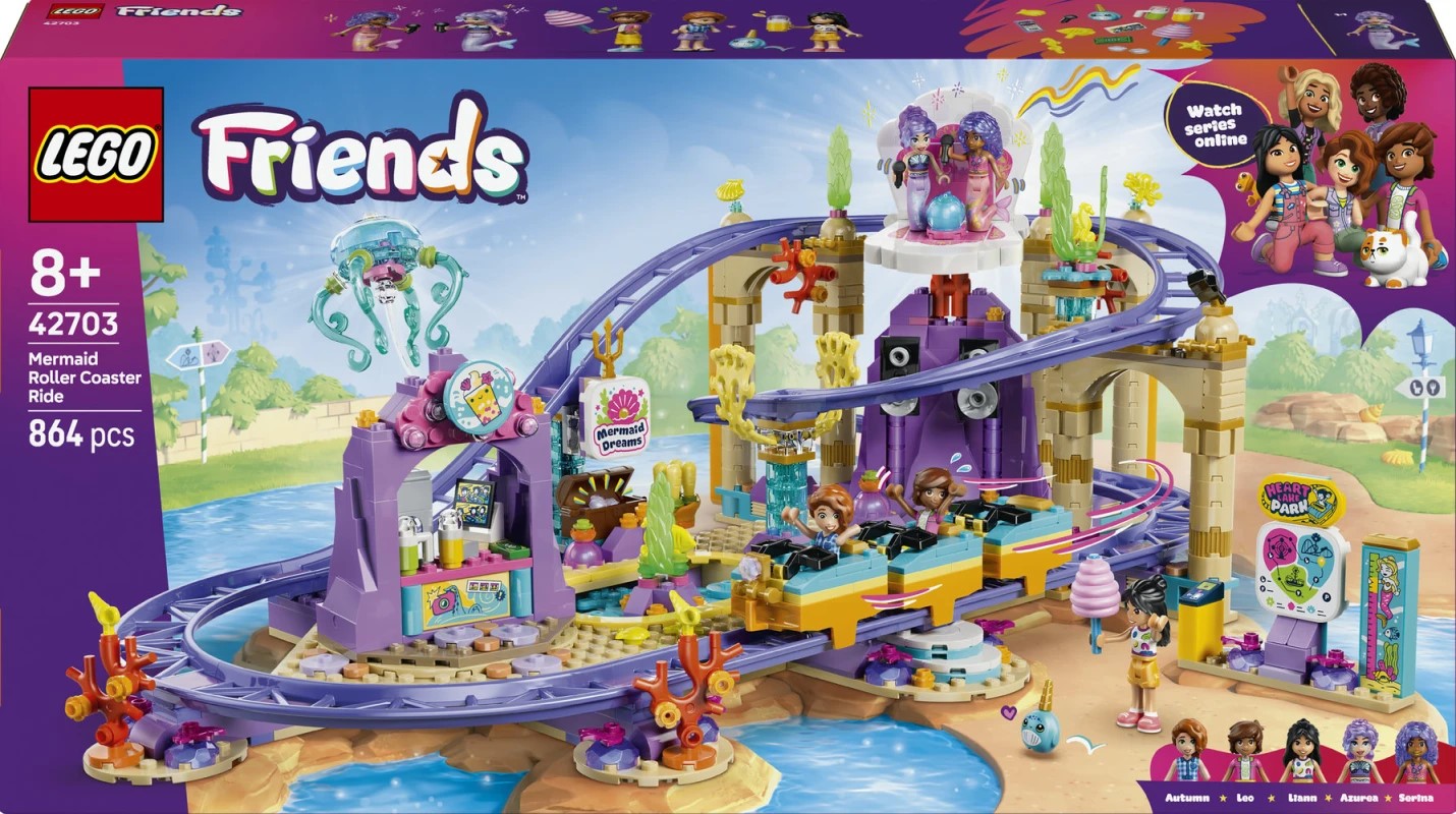 LEGO Friends 42703 Mermaid Roller Coaster Ride Set