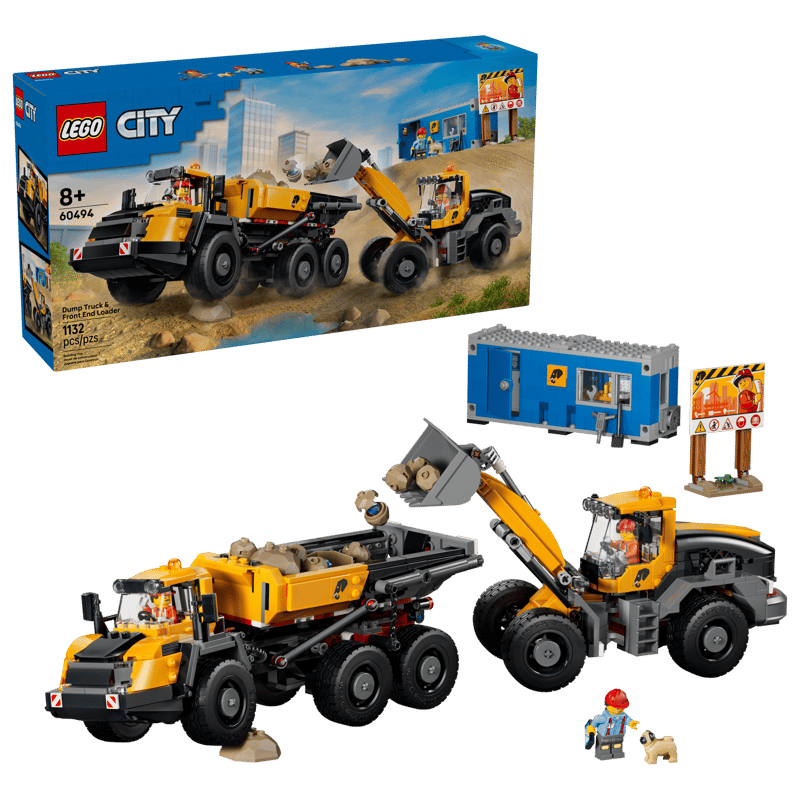LEGO City 60494 Dump Truck & Front End Loader