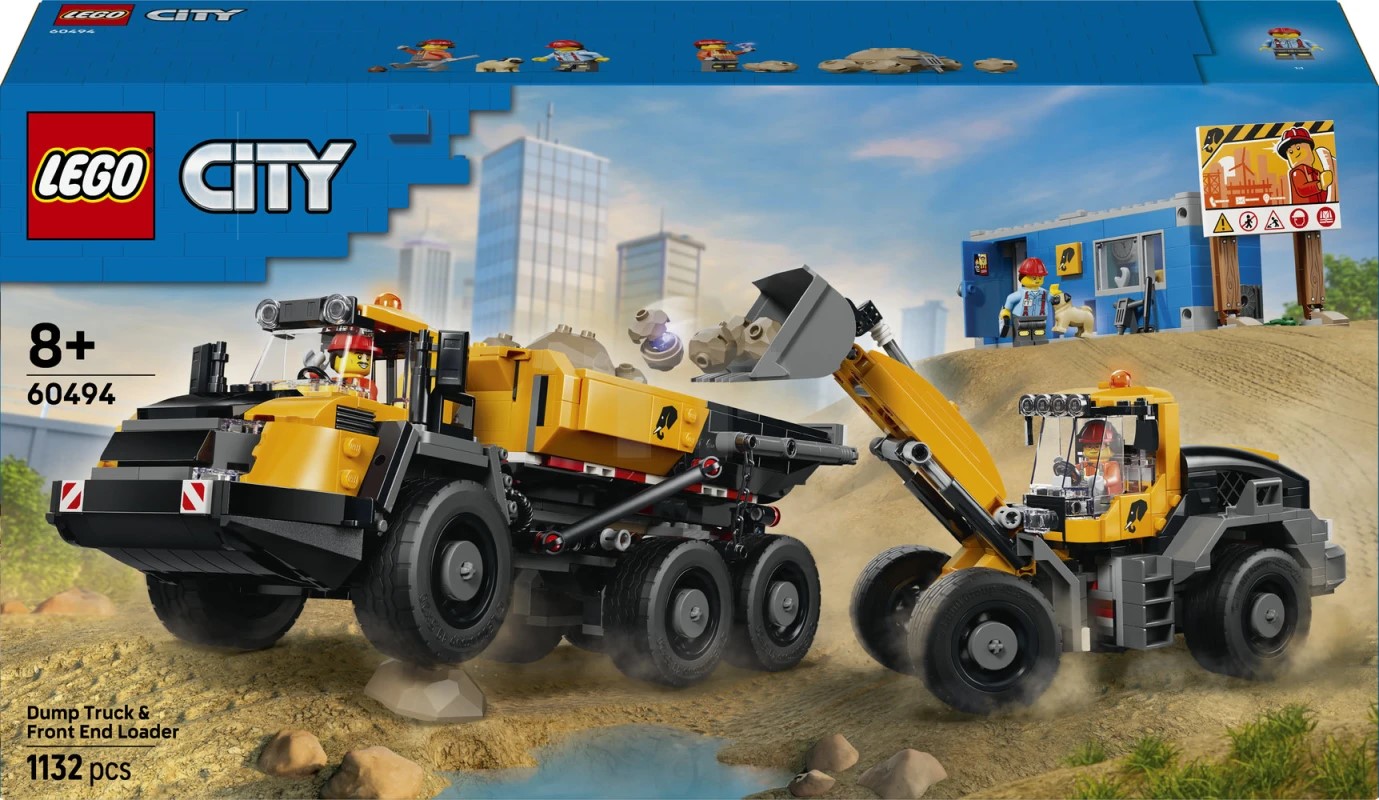 LEGO City 60494 Dump Truck & Front End Loader