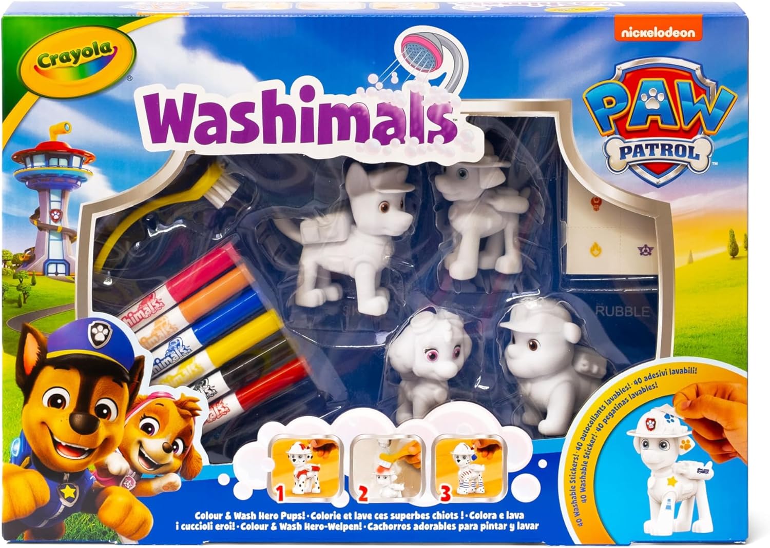 WASHIMALS HEYVANLARI - ETİKETLƏRİ İLƏ PAV PATROL DƏSTİ