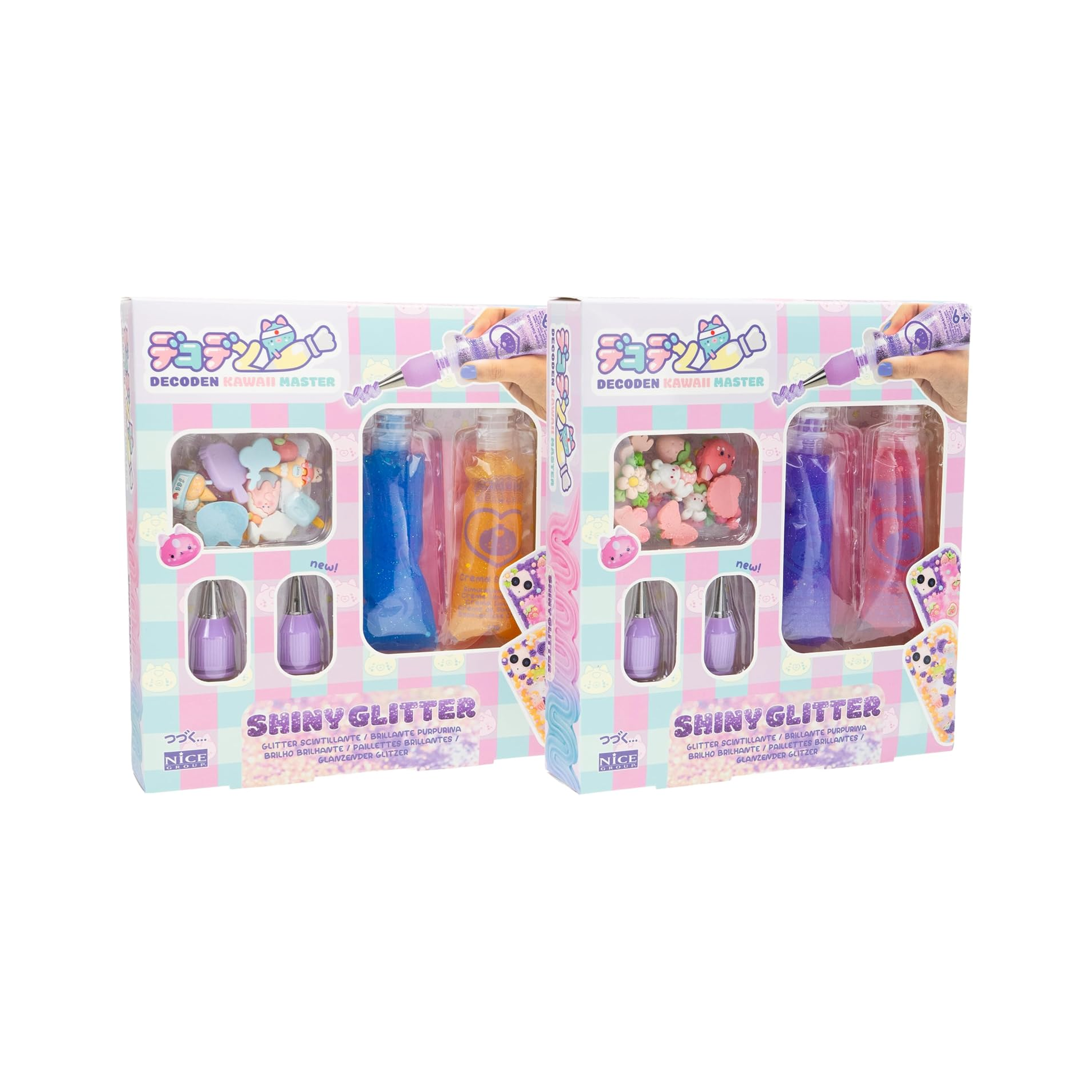 MOMOMI Decoden Shiny Glitter Synthetic Creams Decorating Set