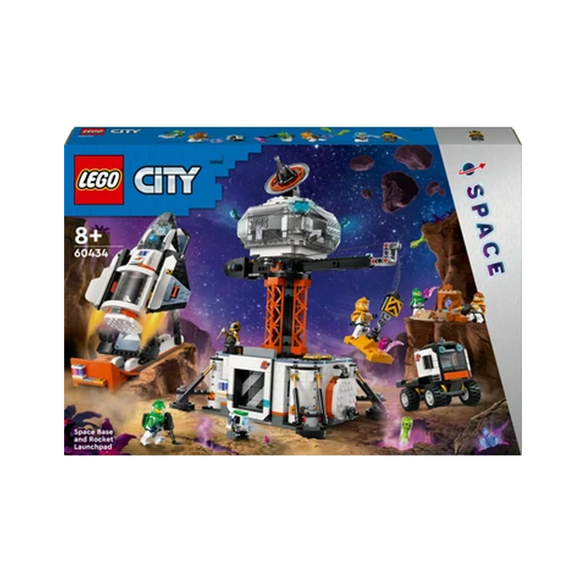 Konstruktor LEGO City Space Base and Rocket Launchpad 60434, 8+ yaş, 1422 
detal