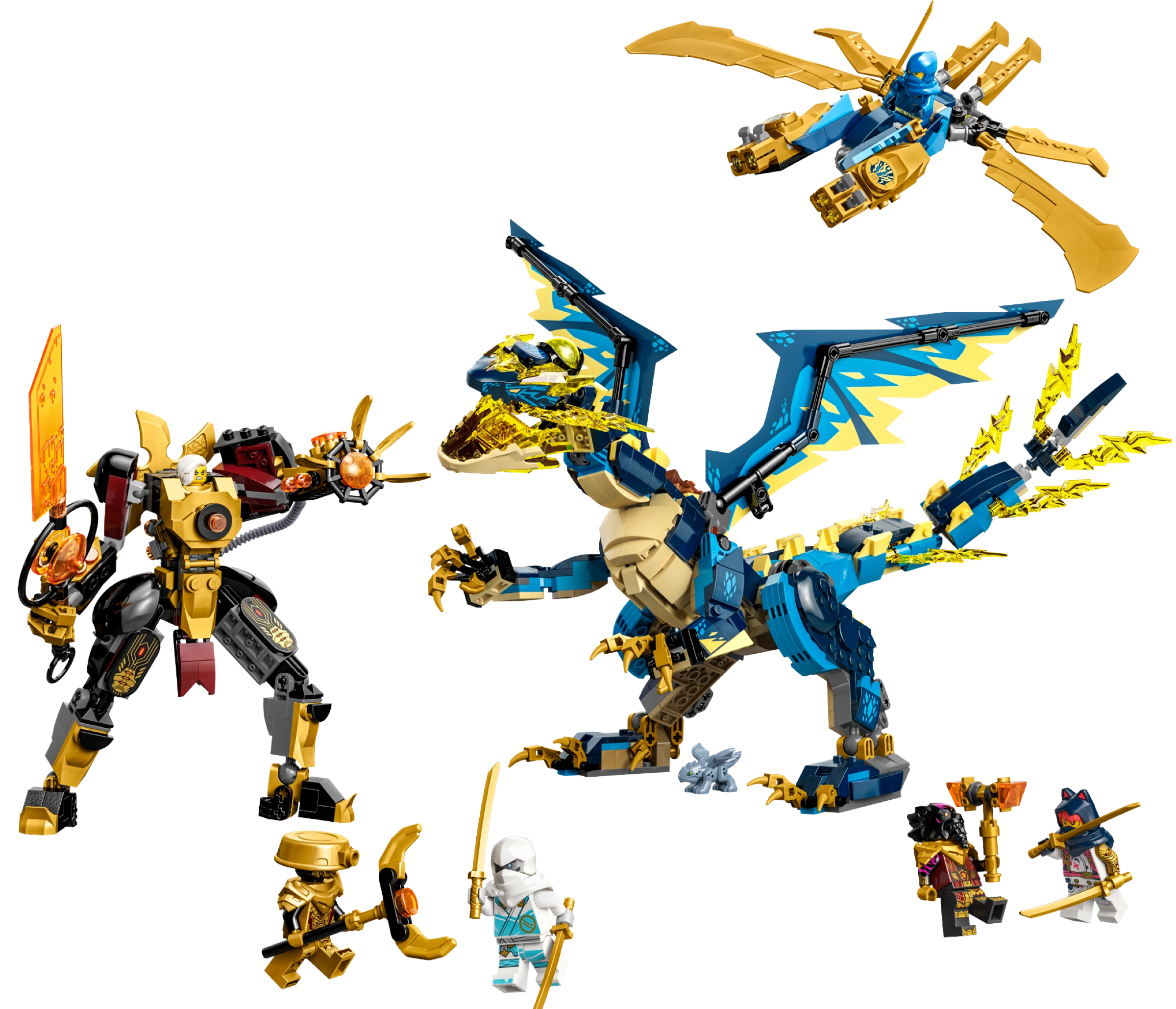 71796 Elemental Dragon Vs. The Empress Mech