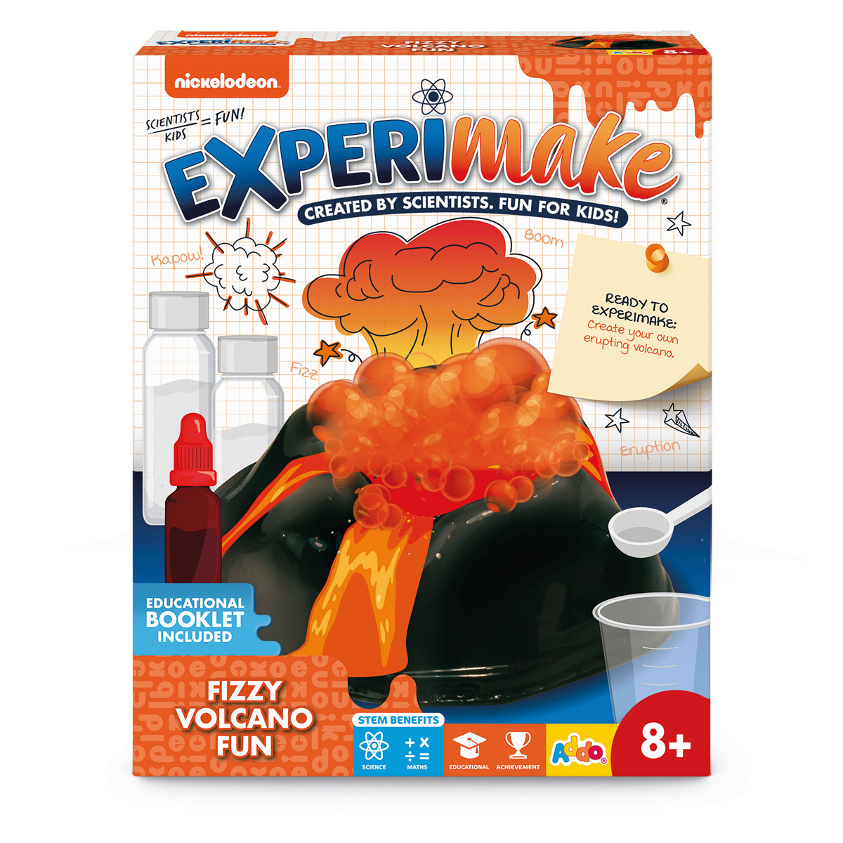 Sınaqlar üçün dəst Nickelodeon Experimake Fizzy Volcano Fun, 8+ yaş