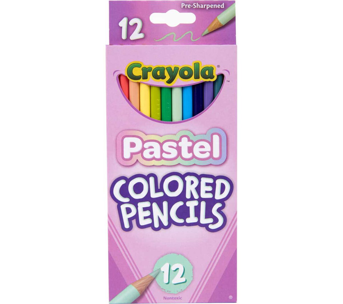 12 Coloured Pencils Pastel