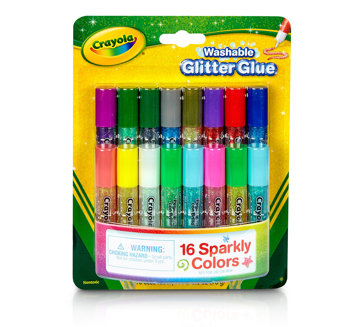 8 Washable Glitter Glue