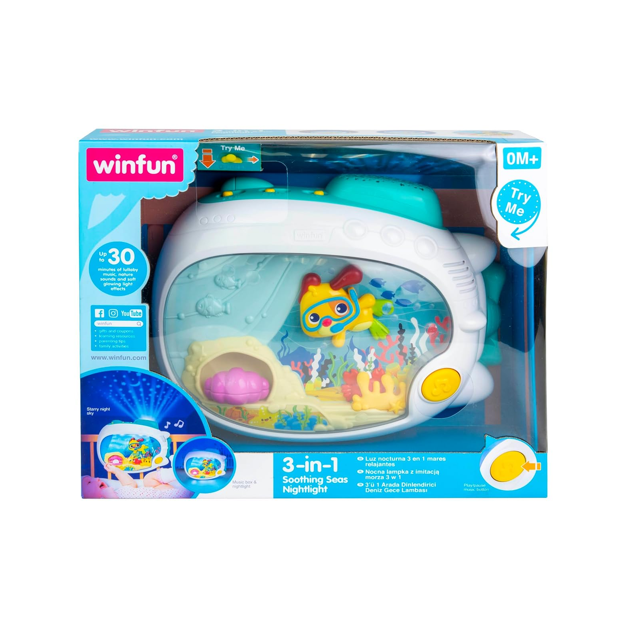 3-IN-1 SOOTHING SEAS NIGHTLIGHT