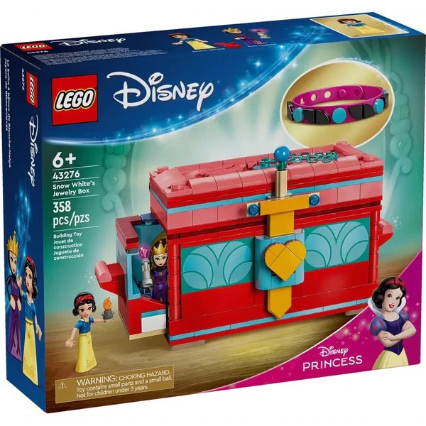Konstruktor LEGO Snow White's Jewelry Box V29 43276, 6+ yaş, 350 hissə