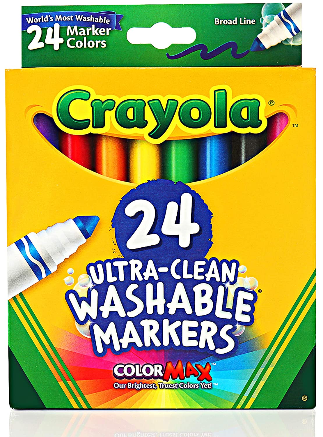 24 Washable Markers Broadline