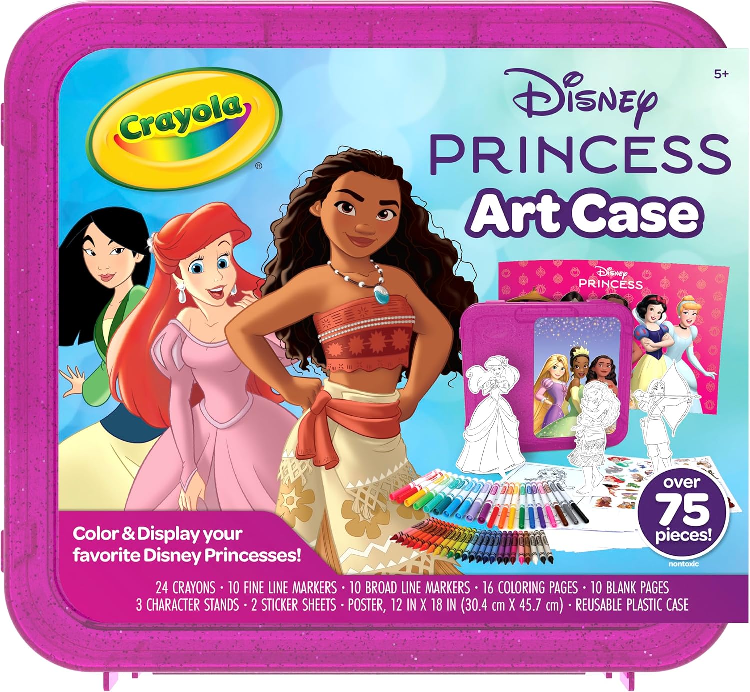 Rəsm dəsti Crayola Inspiration Art Case Coloring Set, rəngbərəng, 140 əd