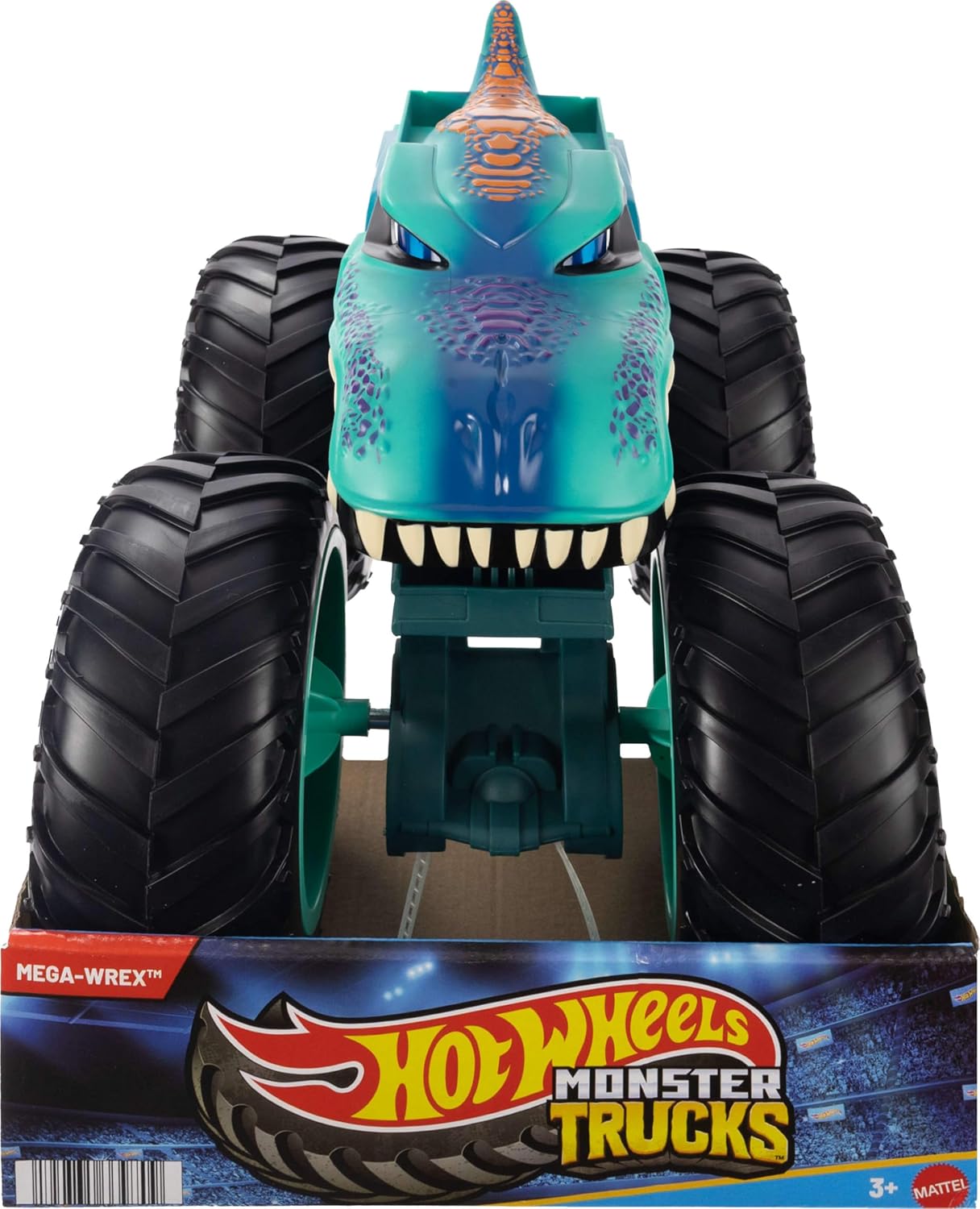 Hot Wheels Monster Trucks Colossal MEGA-Wrex Toy Truck, Large-Scale Vehicle With Big Wheels