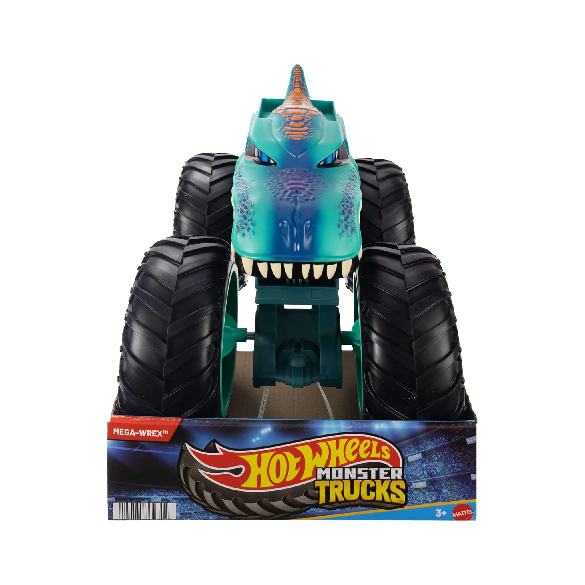 Hot Wheels Monster Trucks Colossal MEGA-Wrex Toy Truck, Large-Scale Vehicle With Big Wheels