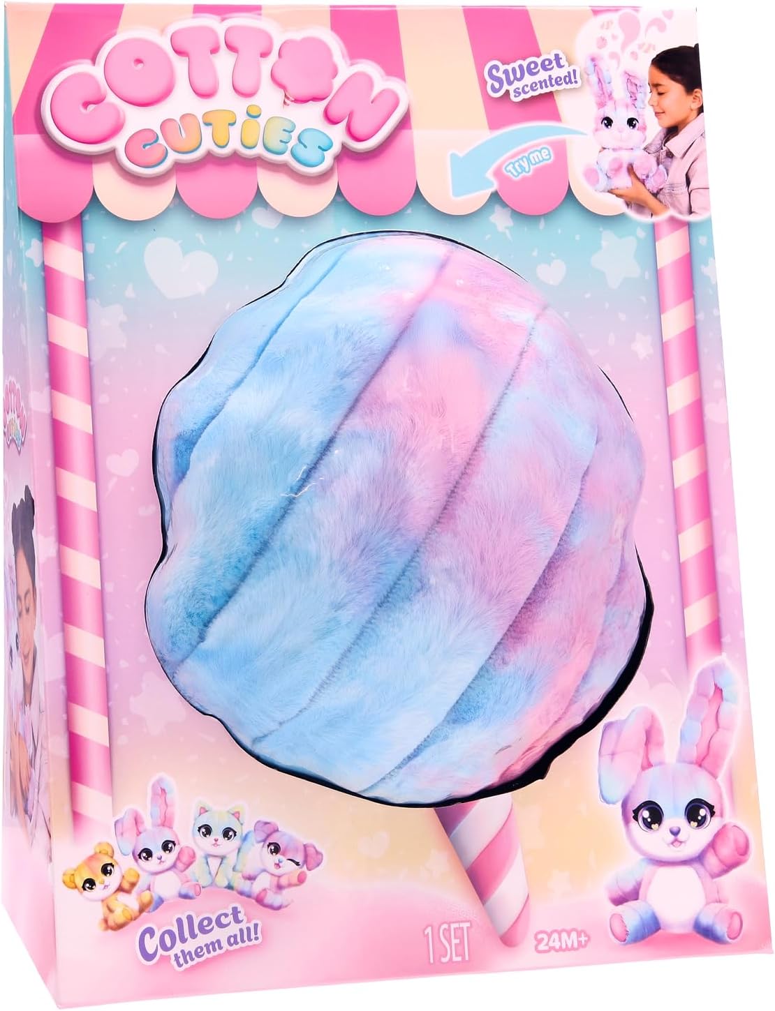 Cotton Cuties Puppy - Scented Cotton Candy Soft Toy, 30cm