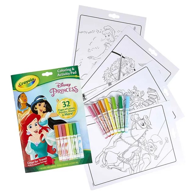 COLOR & ACTIVITY PAD, DISNEY PRINCESS