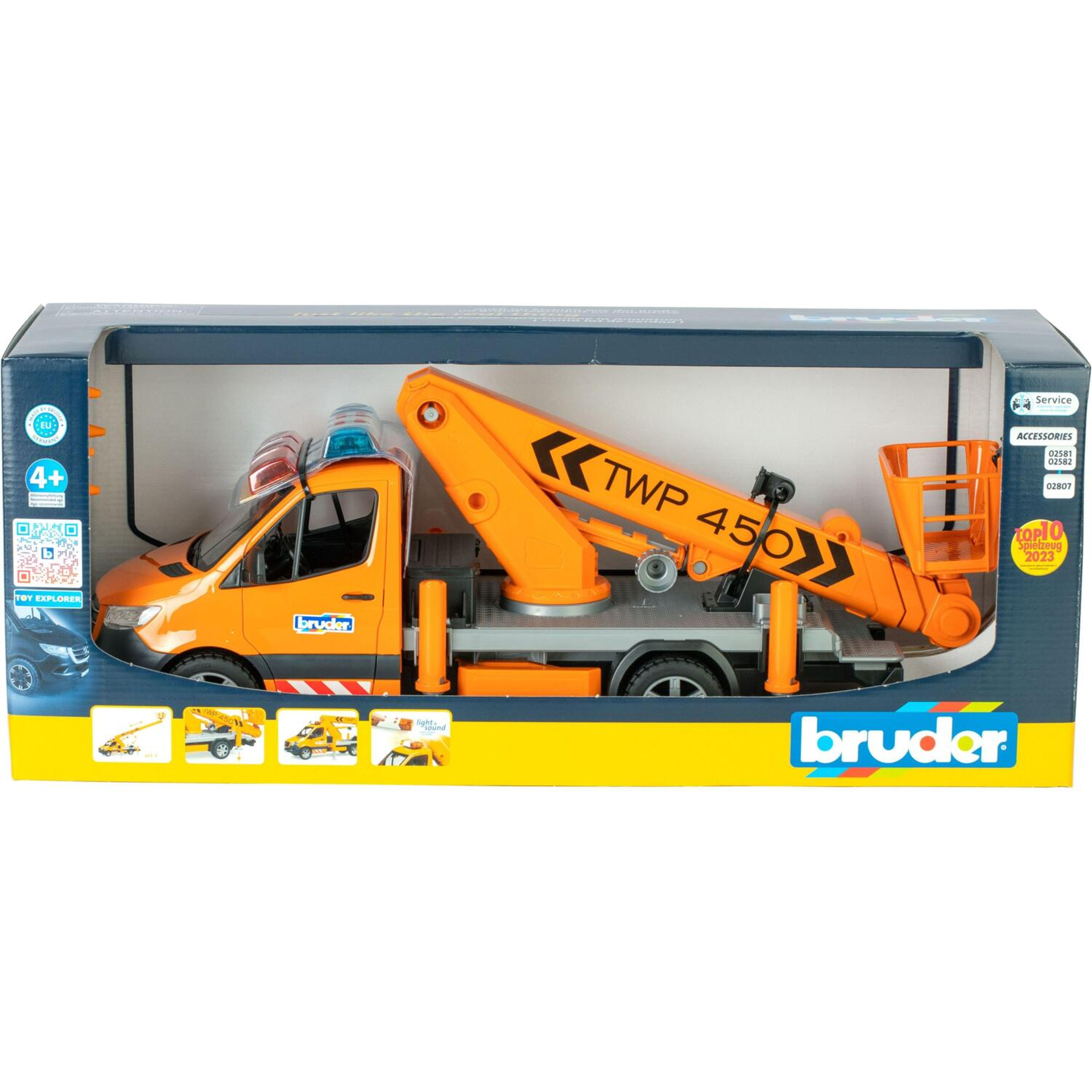 Bruder 02679 MB Sprinter Service Truck/Crane
