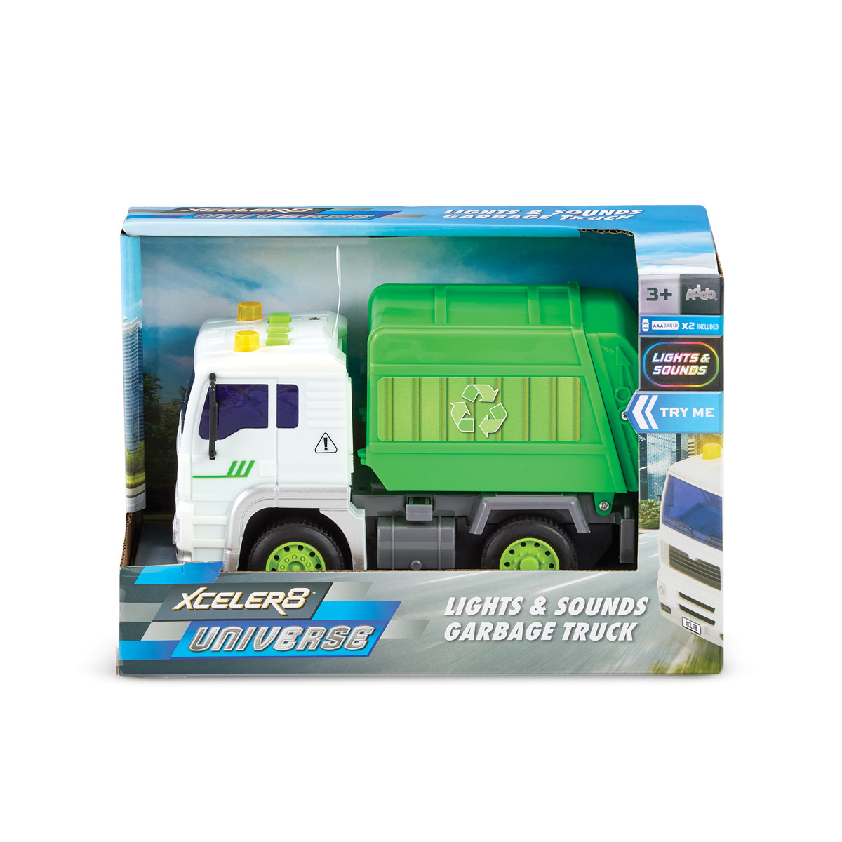 Xceler8 Universe Lights and Sounds Garbage Truck