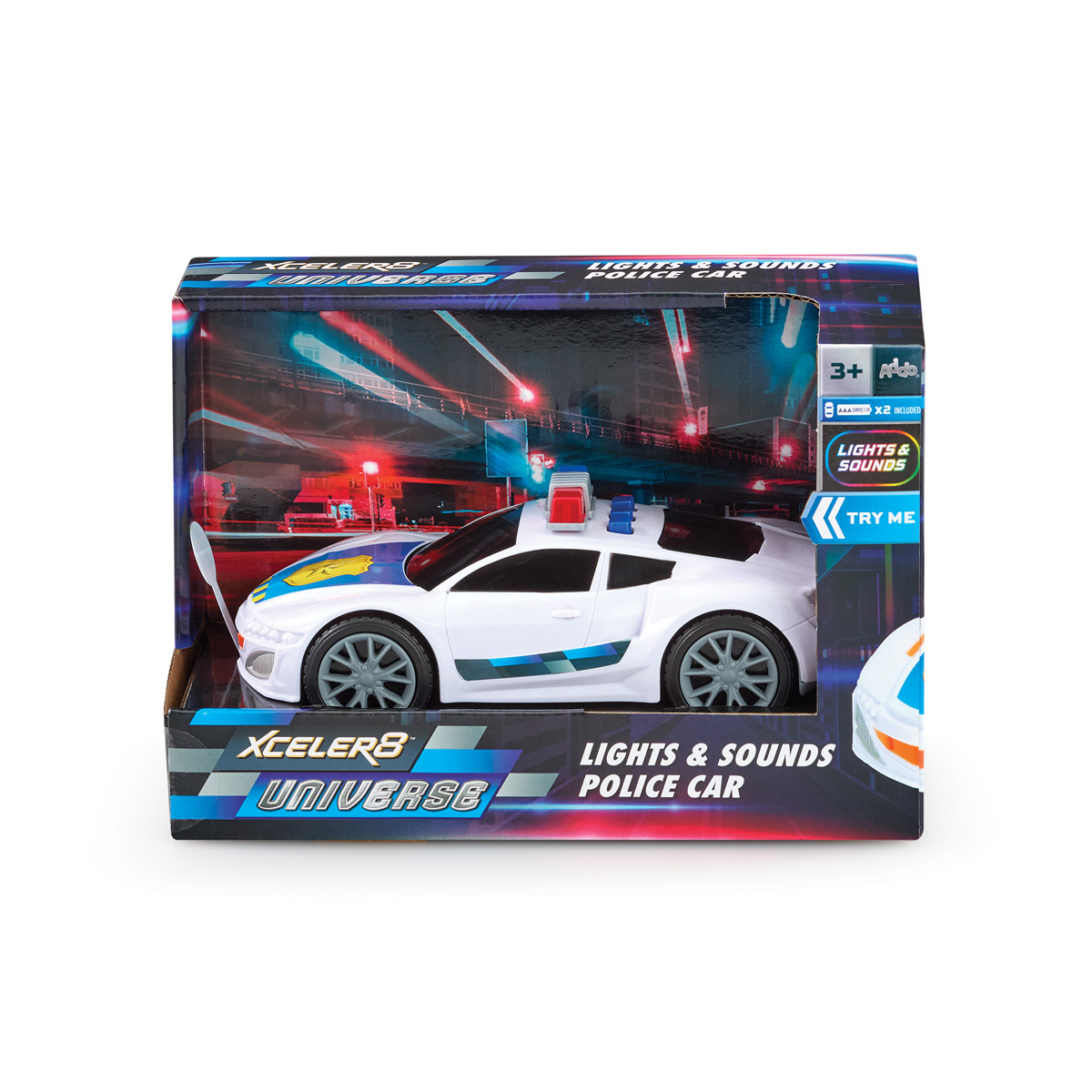 Xceler8 Universe Lights and Sounds Police Car
