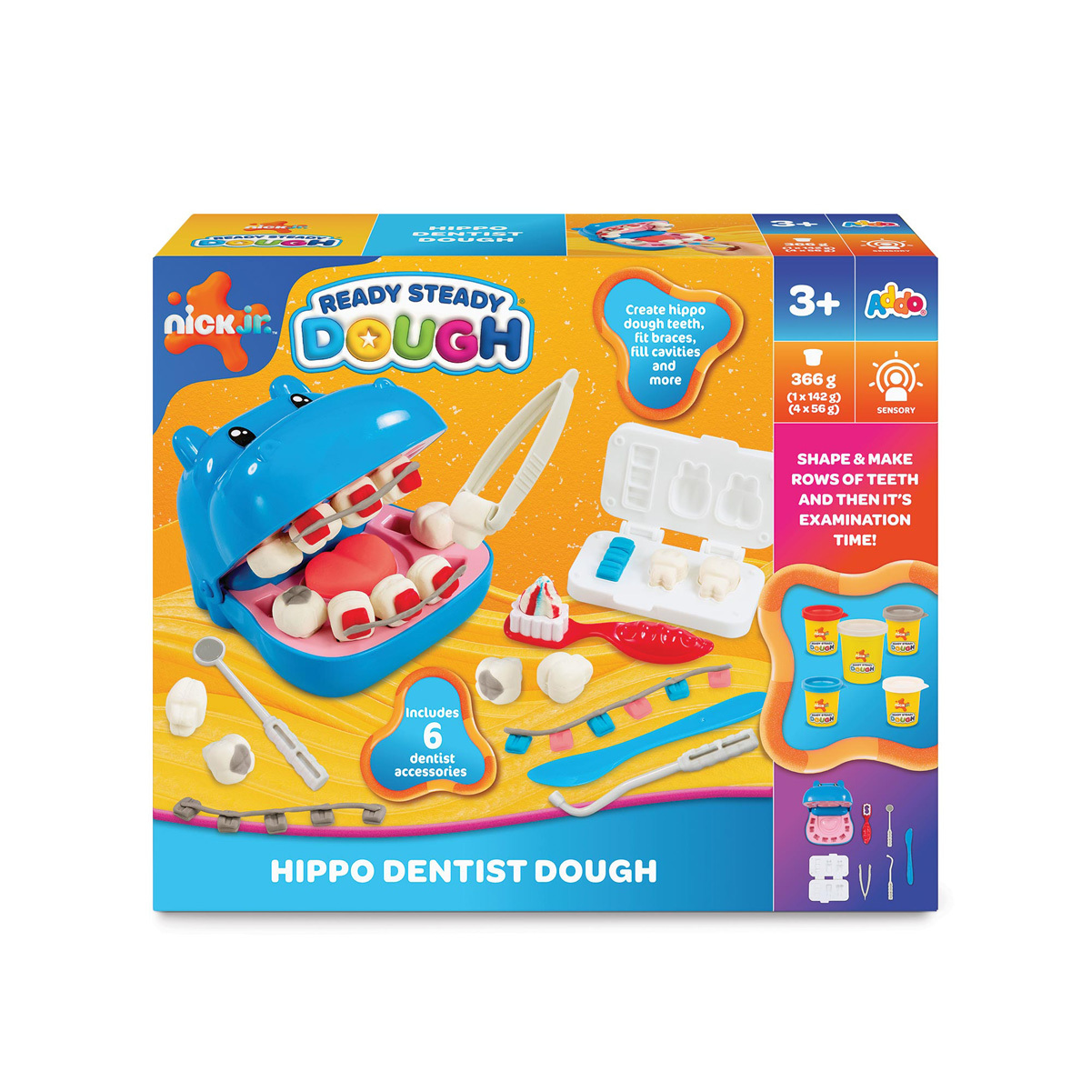 Nick Jr. Ready Steady Dough Hippo Dentist Dough Playset