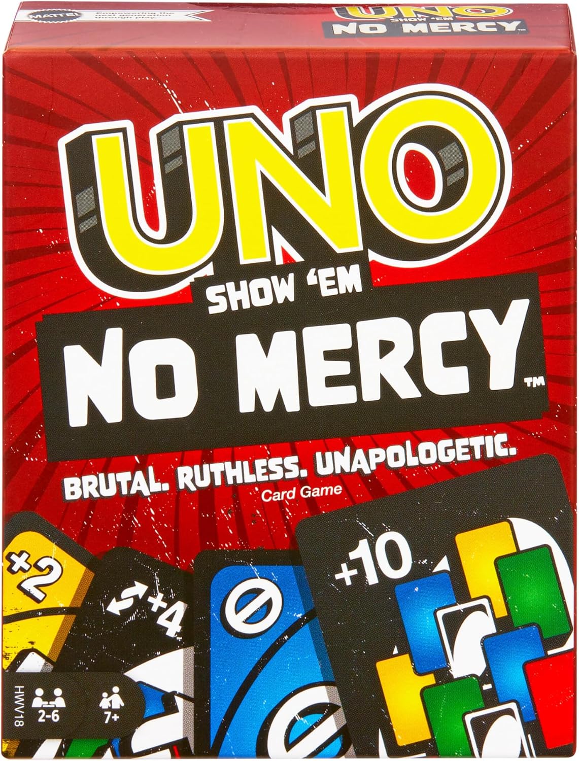 UNO Show ‘Em No Mercy Card Game For Kids, Adults & Family Night, Parties And Travel