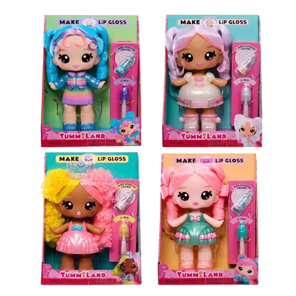 Large Doll- Susie Sour Straw with Scented Lip Gloss Assorted