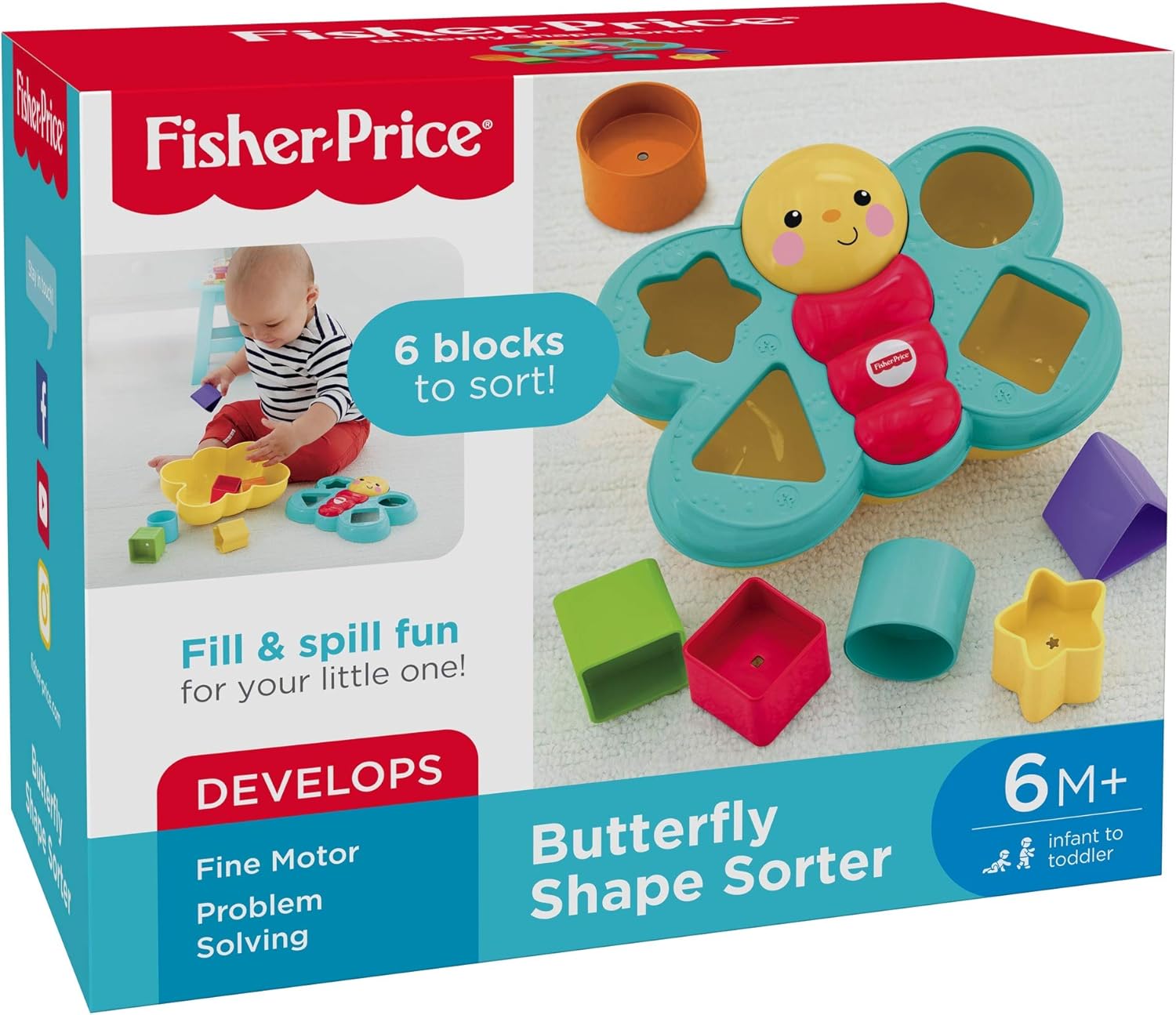 Fisher-Price CDC22 Butterfly Shape Sorter