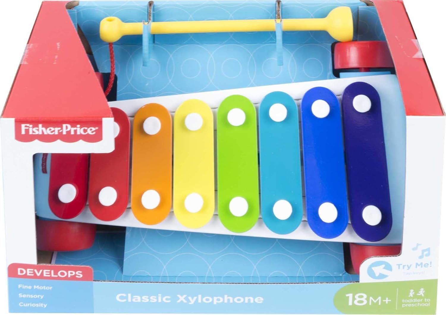 Fisher-Price Toddler Pull Toy, Classic Xylophone