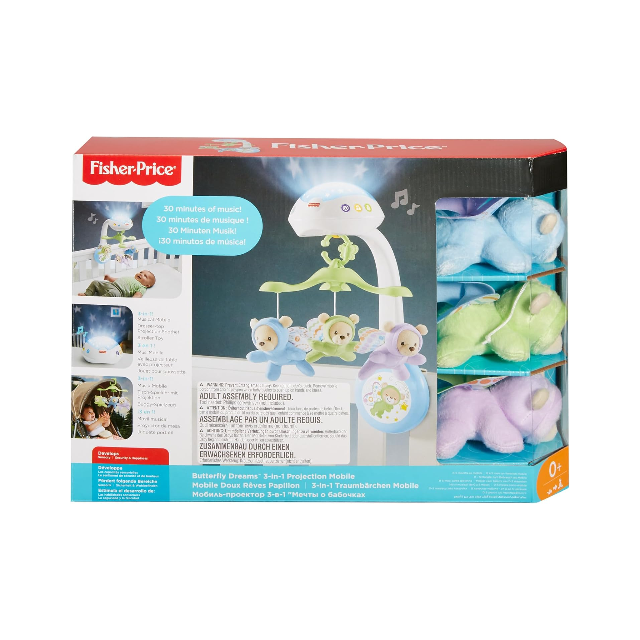 Fisher-Price Butterfly Dreams 3-in-1 Projection Mobile