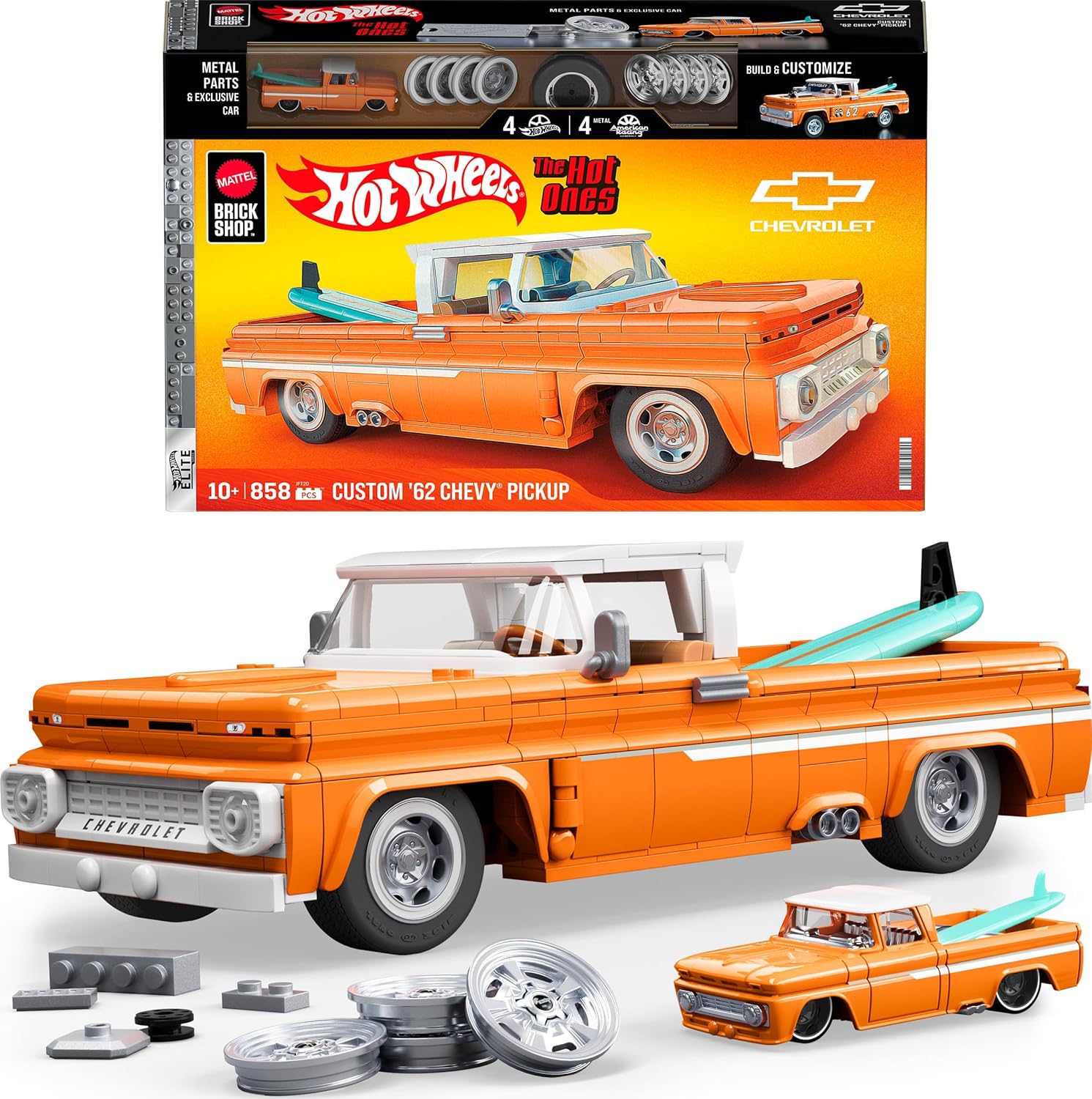 Mattel Brick Shop Hot Wheels Elite Series Building Set