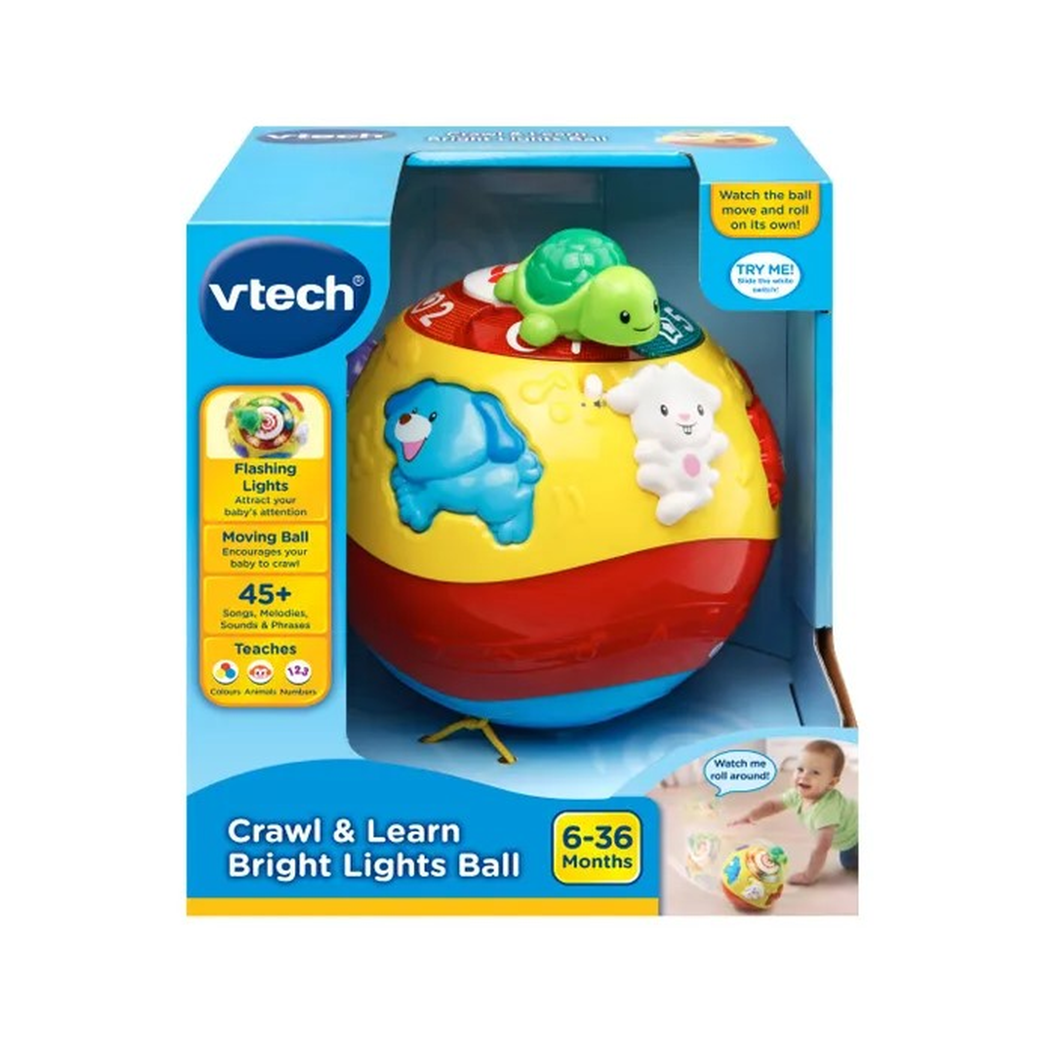 Vtech Crawl & Learn Bright Lights Ball Pink