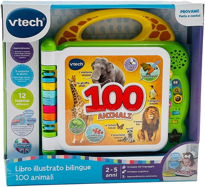 VTech Bilingual Illustrated Book - 100 Animals for Children