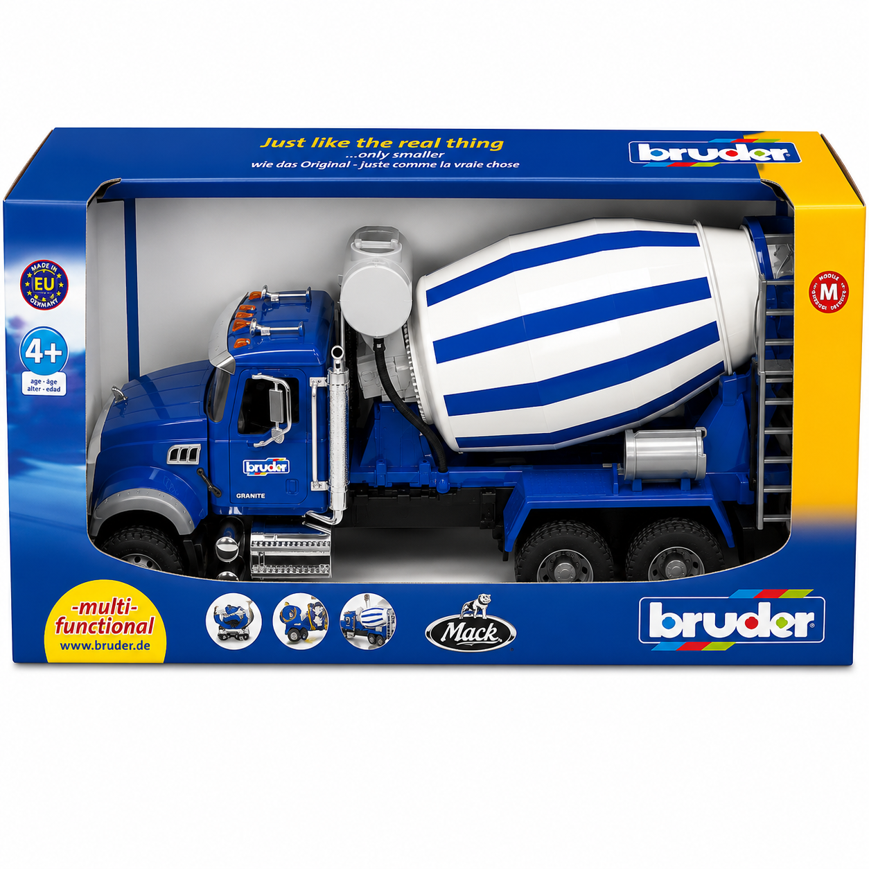 Beton qarışdırıcı Bruder Mack Granite 02814B, 3+