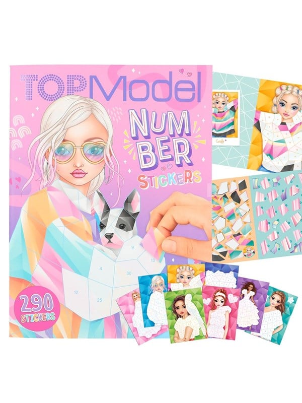 Stikerlər Motto TopModel Number Sticker Fantasy, 16 vərəq