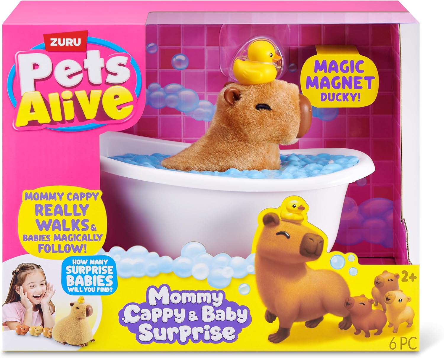 Pets Alive Mommy Capybara and Baby Surprise by ZURU