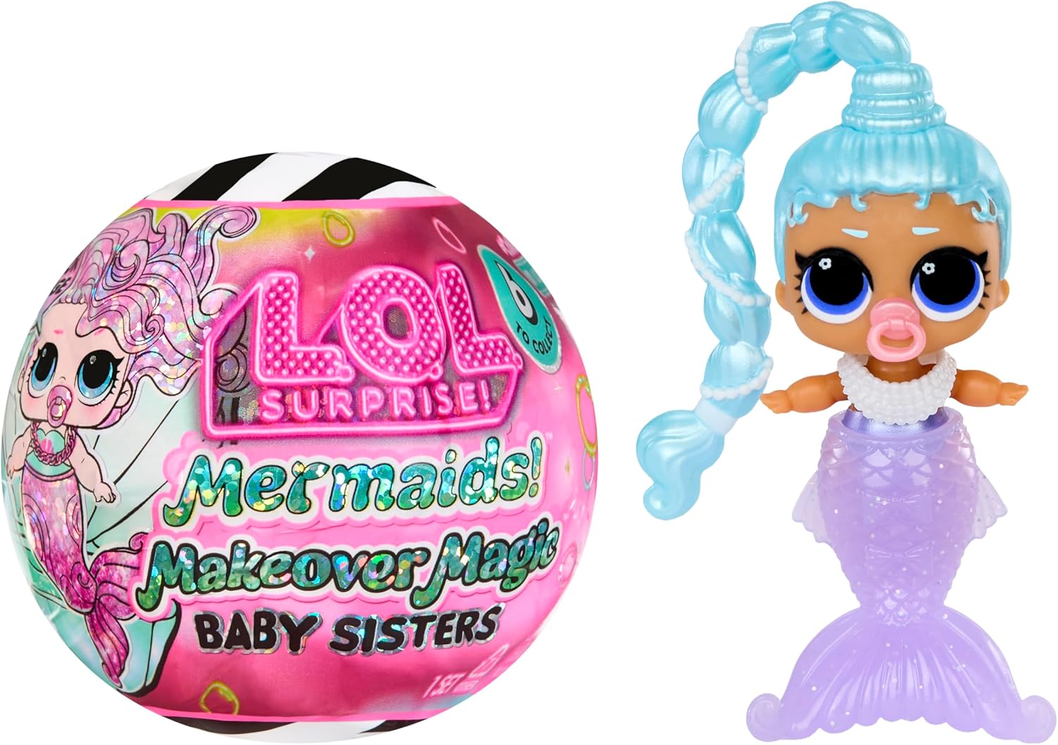 LOL Surprise Mermaids! Makeover Magic Baby Sisters with Color-Change Mermaid Tails