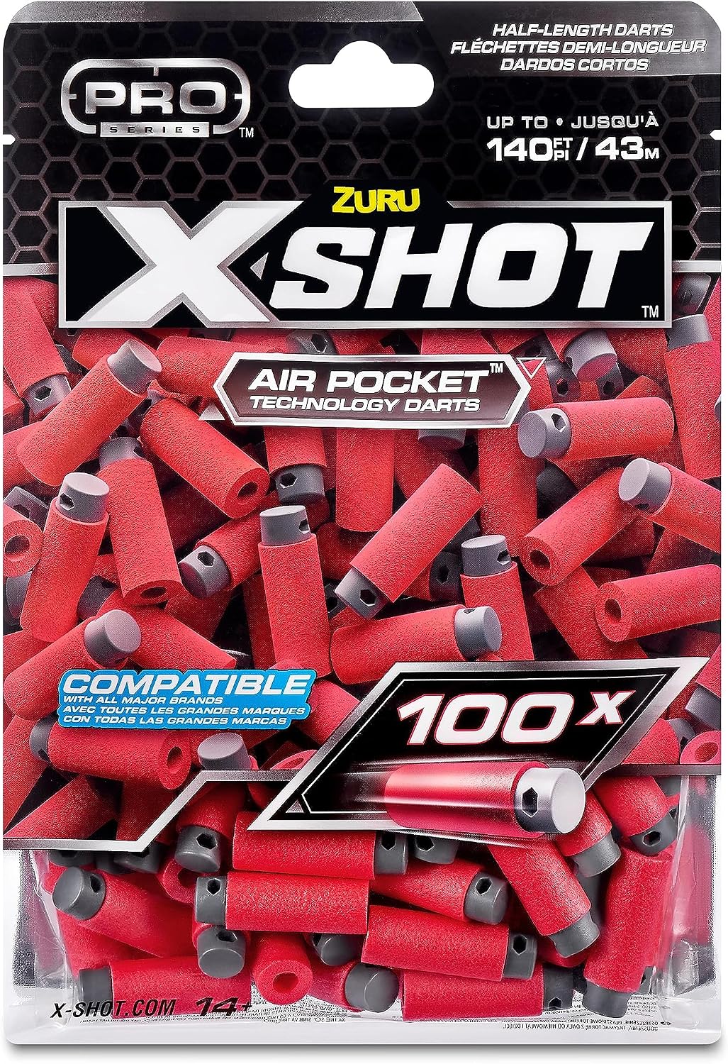 X-Shot Pro-Series 100 Half-Length Pro Dart Refill