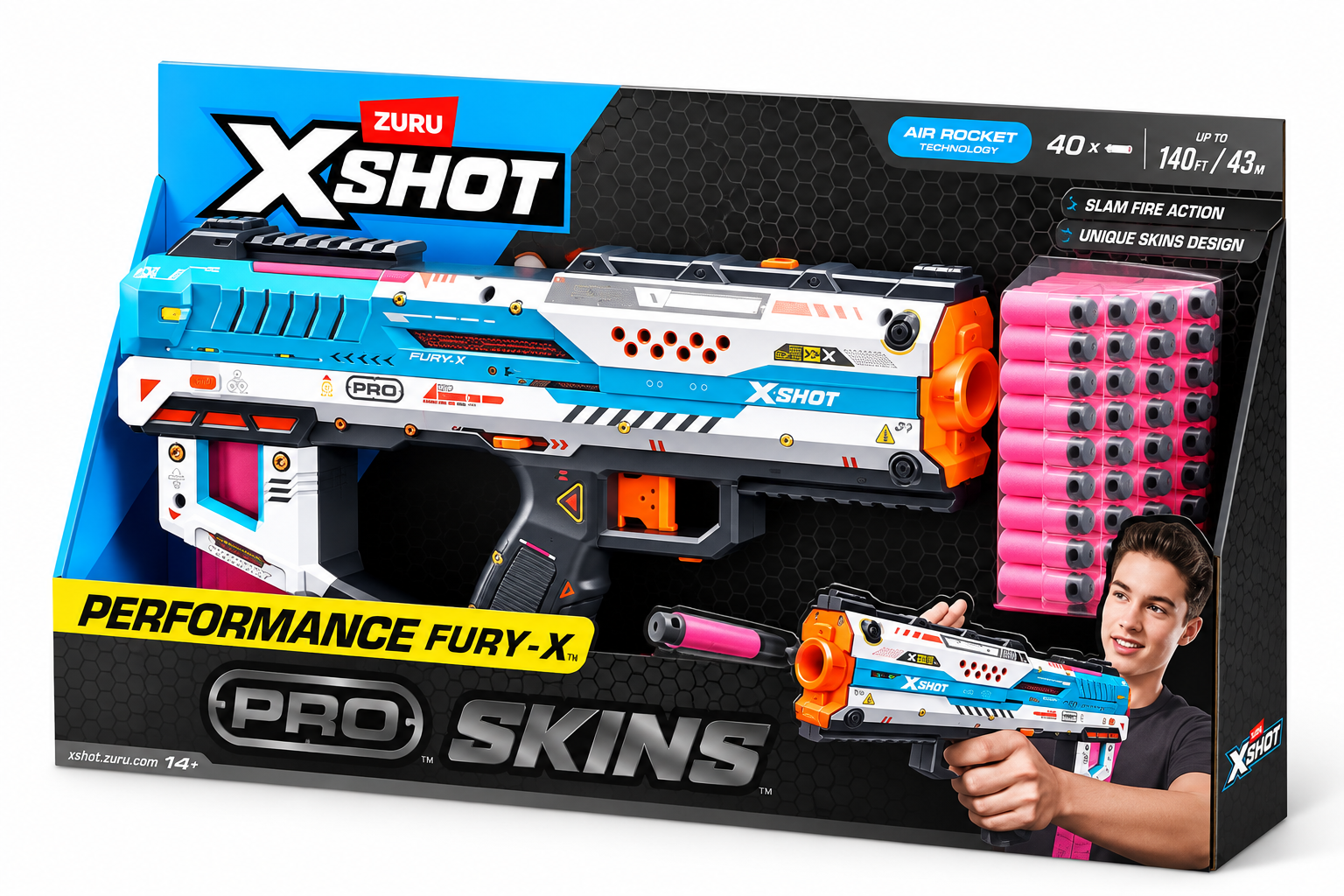 XSHOT Skins Pro Series Fury-X (40 Darts)
