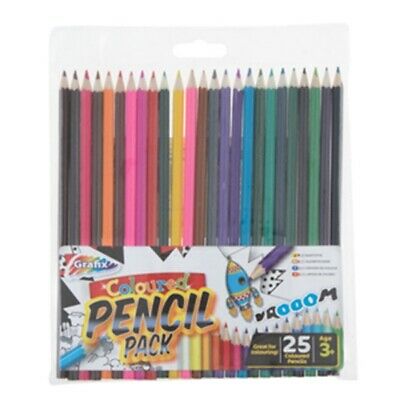 25 Coloured Pencils In Wallet