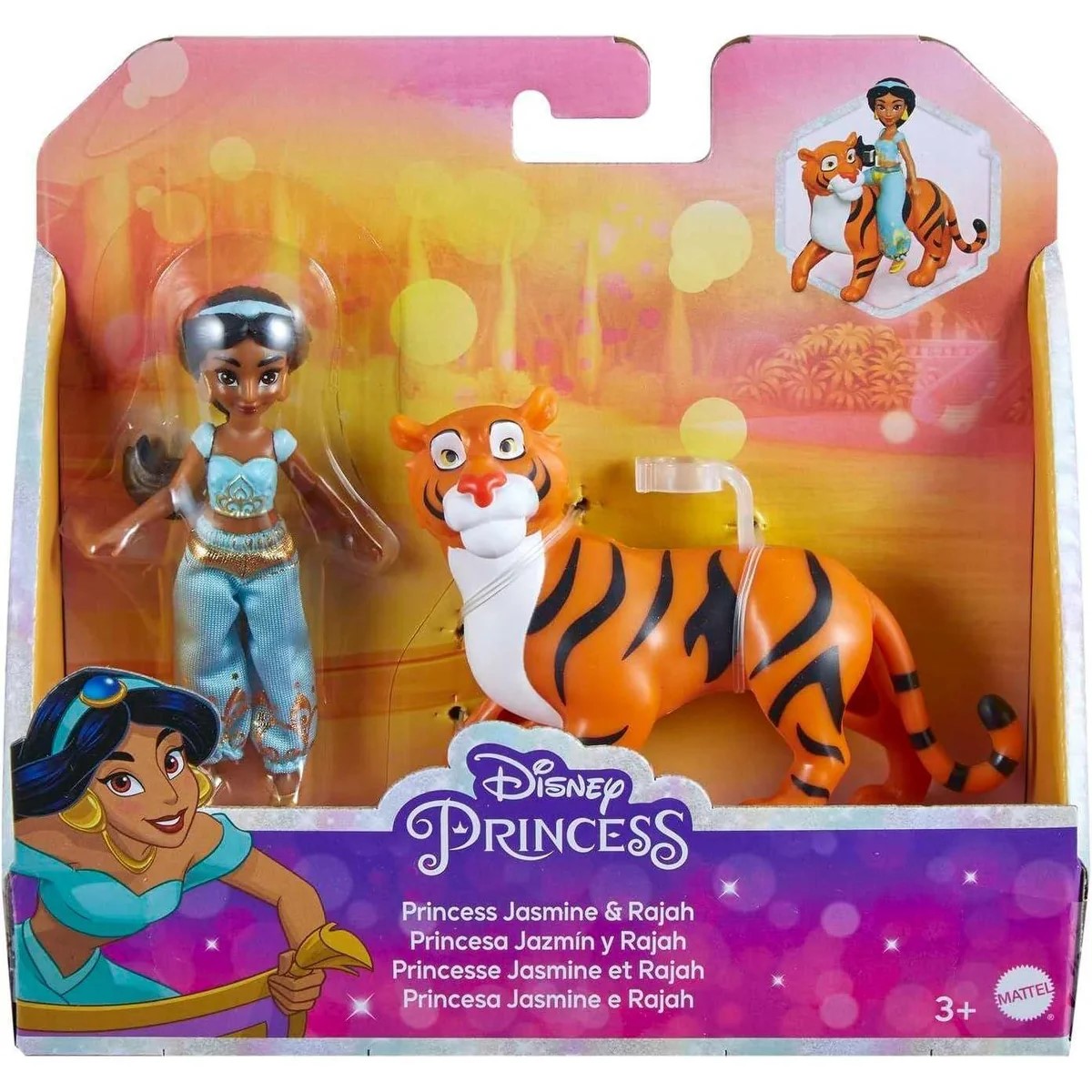 Oyun dəsti Mattel Disney Princess Jasmine & Rajah HLW83, 3+ yaş
