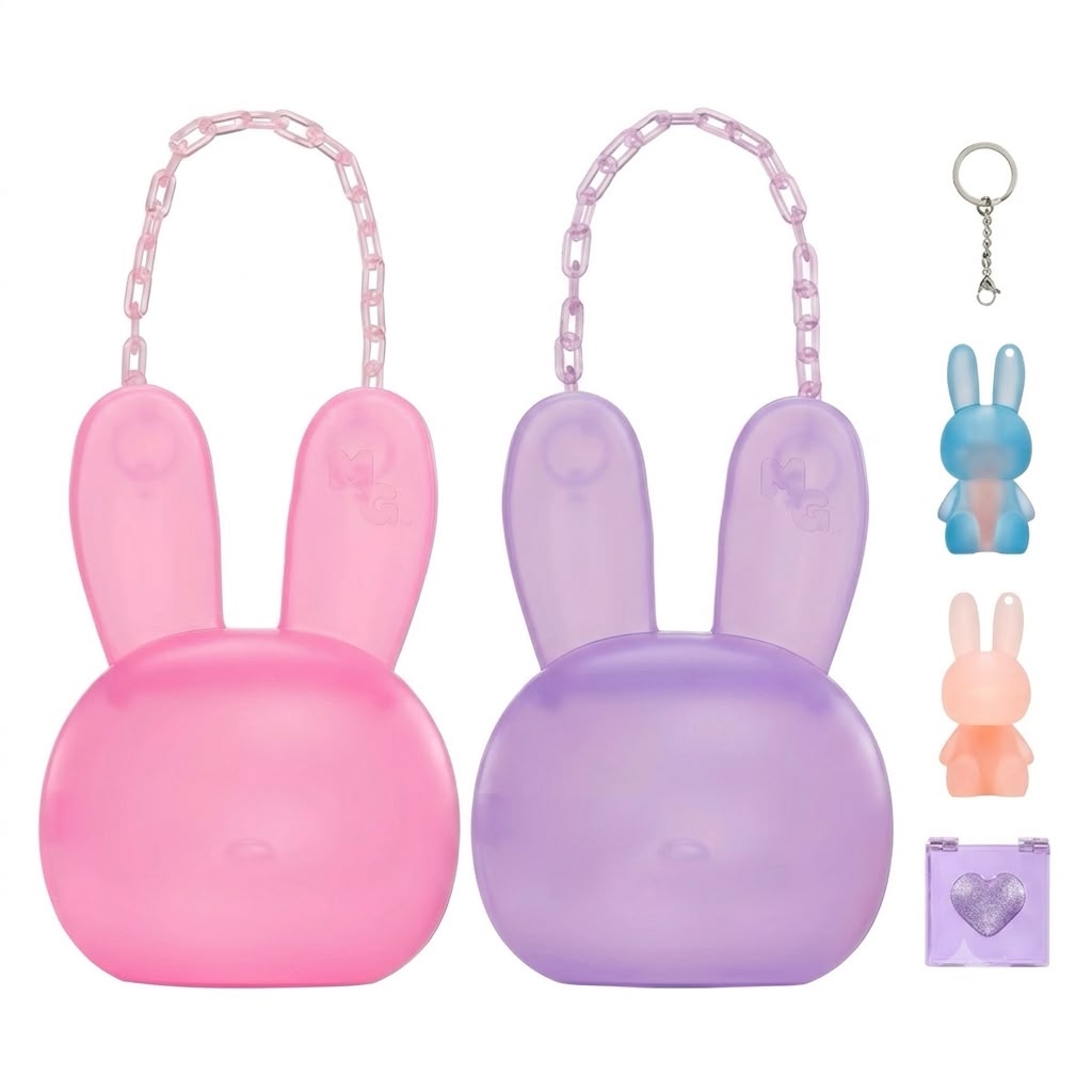 Mini Glam Purse with Cosmetic Bunny - Assorted